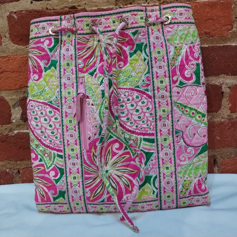 Vera Bradley pink drawstring backpack